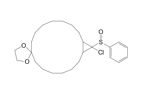 17'-(benzenesulfinyl)-17'-chloro-spiro[1,3-dioxolane-2,9'-bicyclo[14.1.0]heptadecane]