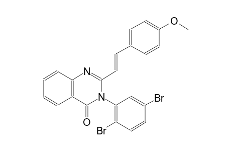 3-(2,5-dibromophenyl)-2-[(E)-2-(4-methoxyphenyl)ethenyl]-4(3H)-quinazolinone