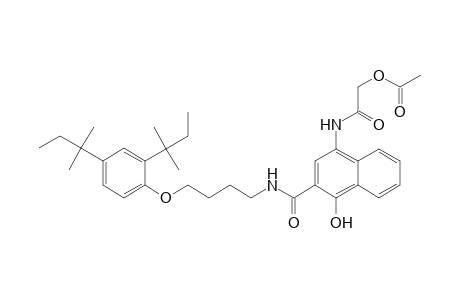 2-Naphthalenecarboxamide, 4-[[2-(acetyloxy)acetyl]amino]-N-[4-[2,4-bis(1,1-dimethylpropyl)phenoxy]butyl]-1-hydroxy-