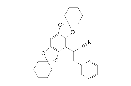 ALPHA-(PHENYLMETHYLENE)-DISPIRO-[CYCLOHEXANE-1,2'-BENZO-[1,2-D:4,5-D']-BIS-[1,3]-DIOXOLE-6',1''-CYCLOHEXANE]-4'-ACETONITRILE