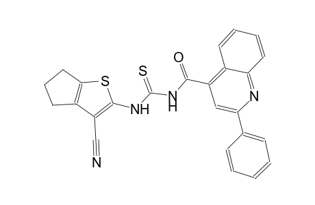 N-(3-cyano-5,6-dihydro-4H-cyclopenta[b]thien-2-yl)-N'-[(2-phenyl-4-quinolinyl)carbonyl]thiourea