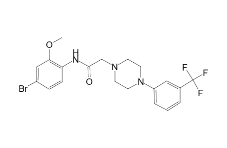 N-(4-bromo-2-methoxy-phenyl)-2-[4-(3-trifluoromethyl-phenyl)-piperazin-1-yl]-acetamide