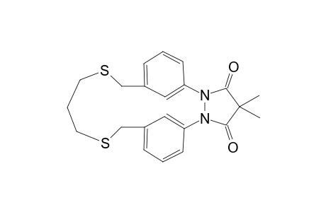 14,15-(dimethylmalonyl)-2,6-dithia-14,15-diaza[7.2]metavyvlophane