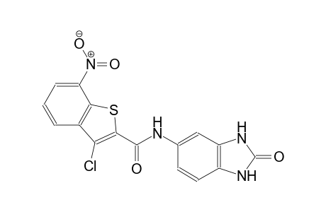 3-chloro-7-nitro-N-(2-oxo-2,3-dihydro-1H-benzimidazol-5-yl)-1-benzothiophene-2-carboxamide