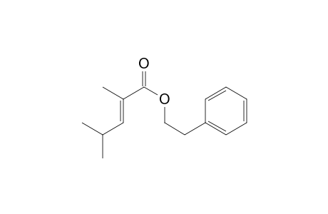 2-Pentenoic acid, 2,4-dimethyl-, 2-phenylethyl ester, (E)-