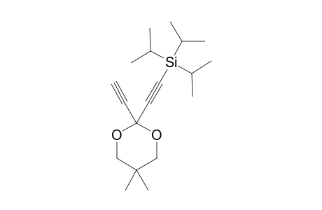 2-(2-ethynyl-5,5-dimethyl-1,3-dioxan-2-yl)ethynyl-tri(propan-2-yl)silane