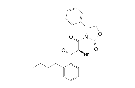N-[2'-BROMO-3'-HYDROXY-3'-(ORTHO-BUTYLPHENYL)-1'-OXOPROPYL]-4-PHENYL-2-OXAZOLIDINONE