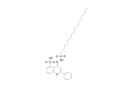 1,4-DIHYDRO-1-METHYL-4-OXO-2-PHENYL-5-QUINOLINESULFONIC ACID, (HEXADECYLSULFONYL)HYDRAZONE
