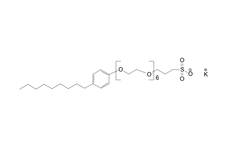 Nonylphenol-(eo)6-sulfopropyl ether, k salt