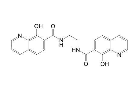 1,2-N,N'-Di(8-hydroxyquinoline-7-carboxamide)ethane
