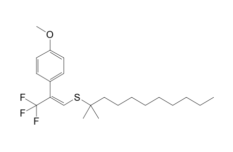 1-Methoxy-4-[(1E)-3,3,3-trifluoro-1-[(2-methylundecan-2-yl)sulfanyl]prop-1-en-2-yl]benzene