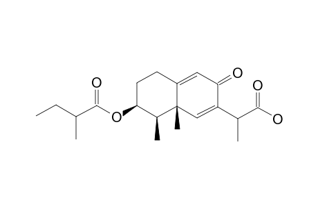 3-BETA-(2-METHYLBUTYROYLOXY)-8-OXO-EREMOPHILA-6,9-DIEN-12-OIC-ACID