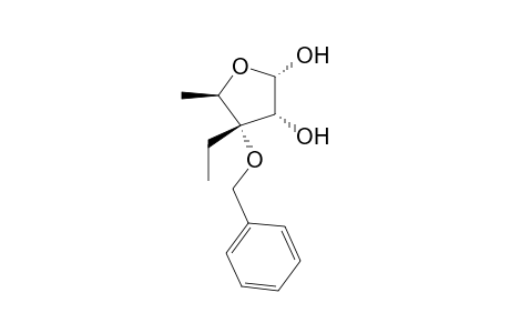 3-O-Benzyl-5-deoxy-3-C-ethyl-.alpha.,-D-ribofuranose