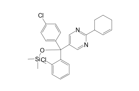 [(2-chlorophenyl)-(4-chlorophenyl)-(2-cyclohex-2-en-1-ylpyrimidin-5-yl)methoxy]-trimethyl-silane