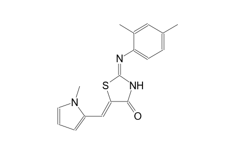 (2E,5Z)-2-[(2,4-dimethylphenyl)imino]-5-[(1-methyl-1H-pyrrol-2-yl)methylene]-1,3-thiazolidin-4-one