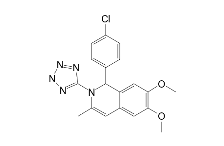 1-(4-chlorophenyl)-6,7-dimethoxy-3-methyl-2-(2H-tetrazol-5-yl)-1H-isoquinoline