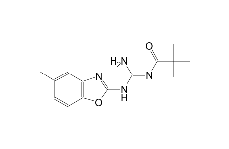 N''-[(E)-2,2-dimethylpropanoyl]-N-(5-methyl-1,3-benzoxazol-2-yl)guanidine