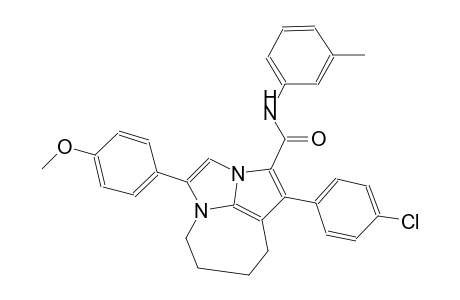 1-(4-chlorophenyl)-4-(4-methoxyphenyl)-N-(3-methylphenyl)-5,6,7,8-tetrahydro-2a,4a-diazacyclopenta[cd]azulene-2-carboxamide