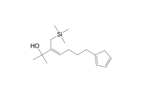 (Z)-7-(1-cyclopenta-1,3-dienyl)-2-methyl-3-(trimethylsilylmethyl)-3-hepten-2-ol
