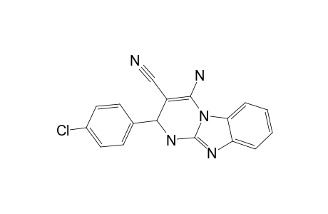 4-AMINO-2-(4-CHLOROPHENYL)-1,2-DIHYDROPYRIMIDO-[1,2-A]-BENZIMIDAZOLE-3-CARBONITRILE