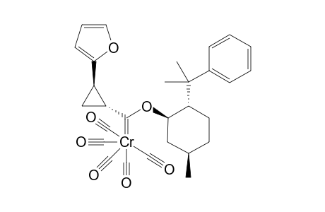Pentacarbonyl{[(1S,2S)-2-(2-furyl)cyclopropyl][((1R,3R,4S)-8-phenylmenthyl)oxy]methylidene}chromium(0)