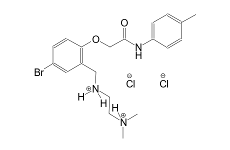 N~1~-{5-bromo-2-[2-oxo-2-(4-toluidino)ethoxy]benzyl}-N~2~,N~2~-dimethyl-1,2-ethanediaminium dichloride