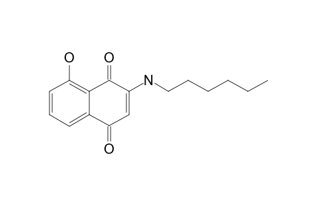 3-HEXYLAMINO-5-HYDROXY-1,4-NAPHTHOQUINONE