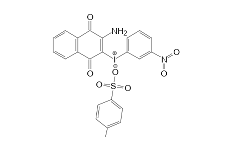 3-[(m-Nitrophenyl)iodonio]-2-amino-1,4-naphthoquinone tosylate