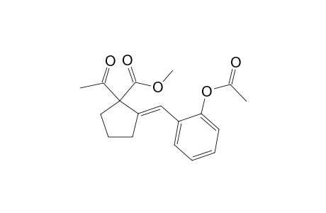 (E)-methyl 2-(2-acetoxybenzylidene)-1-acetylcyclopentanecarboxylate