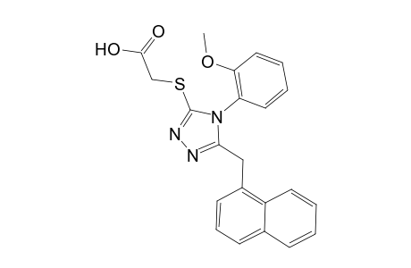 2-[[4-(2-methoxyphenyl)-5-(1-naphthalenylmethyl)-1,2,4-triazol-3-yl]thio]acetic acid