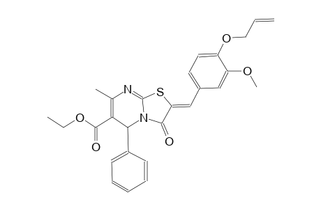 ethyl (2Z)-2-[4-(allyloxy)-3-methoxybenzylidene]-7-methyl-3-oxo-5-phenyl-2,3-dihydro-5H-[1,3]thiazolo[3,2-a]pyrimidine-6-carboxylate