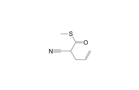 4-Pentenethioic acid, 2-cyano-, S-methyl ester