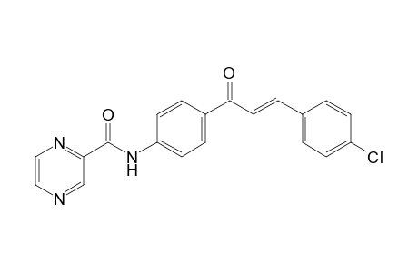 Pyrazine-2-carboxylic acid {4-[(E)-3-(4-chloro-phenyl)-acryloyl]-phenyl}-amide