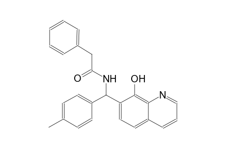 benzeneacetamide, N-[(8-hydroxy-7-quinolinyl)(4-methylphenyl)methyl]-