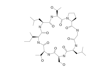 GYPSOPHIN-D;CYCLO-[PROLINE(1)-GLYCINE(2)-LEUCINE(3)-SERINE(4)-THREONINE(5)-ISOLEUCINE(6)-LEUCINE(7)-THREONINE(8)]
