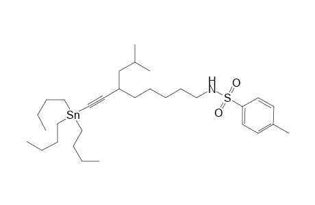 N-Tosyl-6-(2-methylpropyl)-8-(tributylstannyl)oct-7-ynamine