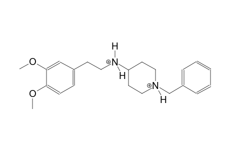 1-benzyl-4-{[2-(3,4-dimethoxyphenyl)ethyl]ammonio}piperidinium