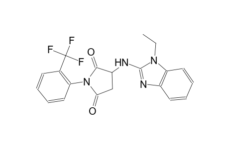 3-[(1-ethyl-1H-benzimidazol-2-yl)amino]-1-[2-(trifluoromethyl)phenyl]-2,5-pyrrolidinedione