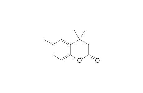 2H-1-Benzopyran-2-one, 3,4-dihydro-4,4,6-trimethyl-