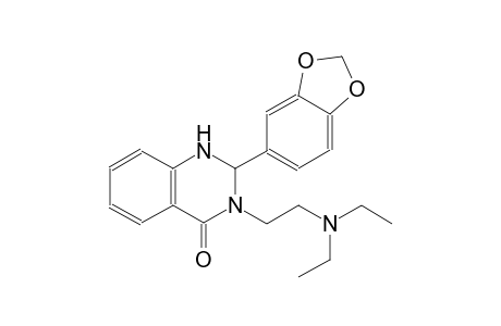 2-(1,3-benzodioxol-5-yl)-3-[2-(diethylamino)ethyl]-2,3-dihydro-4(1H)-quinazolinone