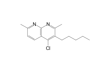 1,8-Naphthyridine, 4-chloro-2,7-dimethyl-3-pentyl-