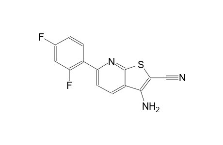 thieno[2,3-b]pyridine-2-carbonitrile, 3-amino-6-(2,4-difluorophenyl)-
