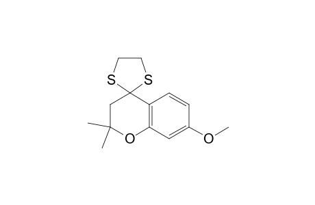 2,2-Dimethyl-7-methoxy-4-chromanone Ethylene Dithioketal