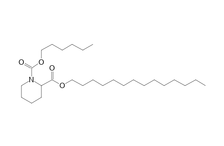 Pipecolic acid, N-hexyloxycarbonyl-, tetradecyl ester