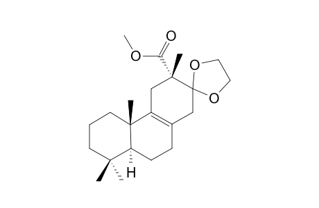 (3'S,4'bS,8'aS)-3',4'b,8',8'-tetramethylspiro[1,3-dioxolane-2,2'-1,4,5,6,7,8a,9,10-octahydrophenanthrene]-3'-carboxylic acid methyl ester