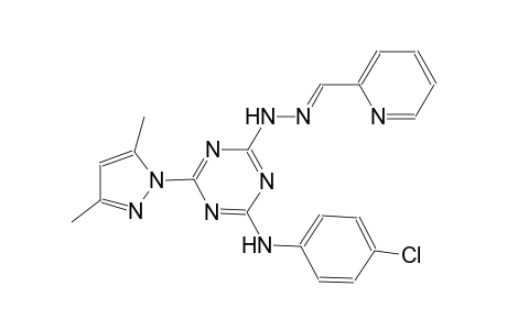 2-pyridinecarbaldehyde [4-(4-chloroanilino)-6-(3,5-dimethyl-1H-pyrazol-1-yl)-1,3,5-triazin-2-yl]hydrazone