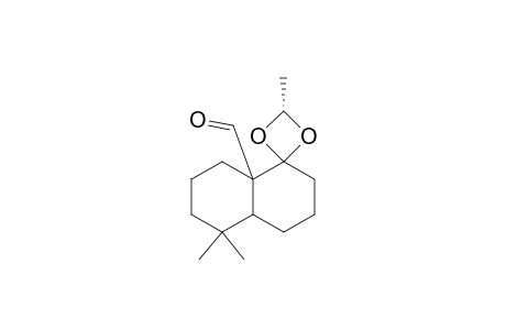 trans-5,5-Dimethyl-2,2-ethylenedioxydecahydronaphthalene-8a-carboxaldehyde