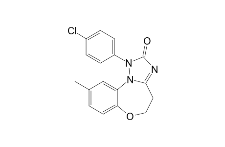 1-(4-Chlorophenyl)-9-methyl-4,5-dihydro-[1,2,4]triazolo[5,1-d][1,5]benzoxazepin-2-one