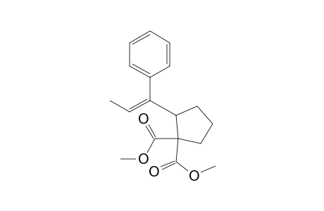 1,1-Cyclopentanedicarboxylic acid, 2-(1-phenyl-1-propenyl)-, dimethyl ester, (Z)-
