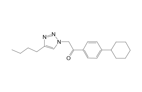 2-(4-Butyl-1H-1,2,3-triazol-1-yl)-1-(4-cyclohexylphenyl)-ethanone